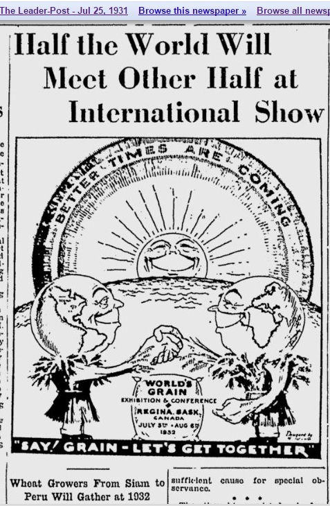 1931 Cartoon for 1932 Grain show
